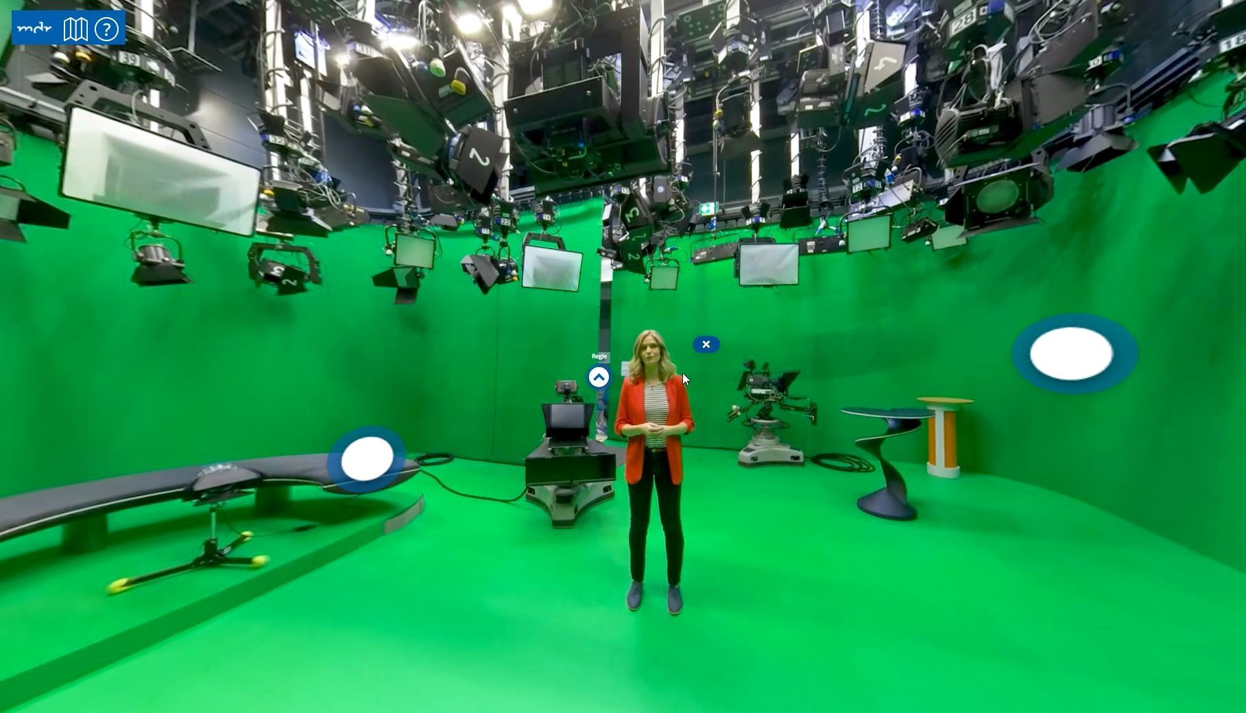 Per Klick kann man sich das komplette Brisant-Studio anschauen.
