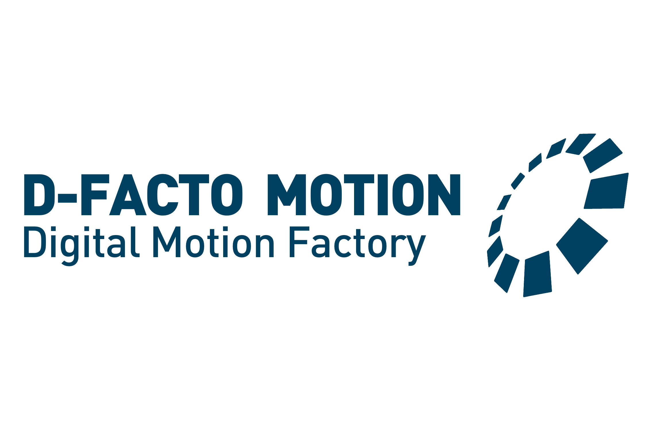 D-Facto Motion Logo (blau)